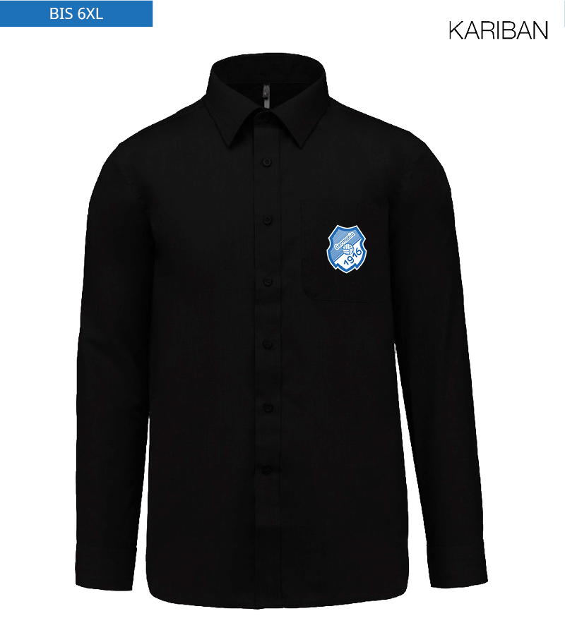 Kariban Herren Langarmhemd Black "Anton"