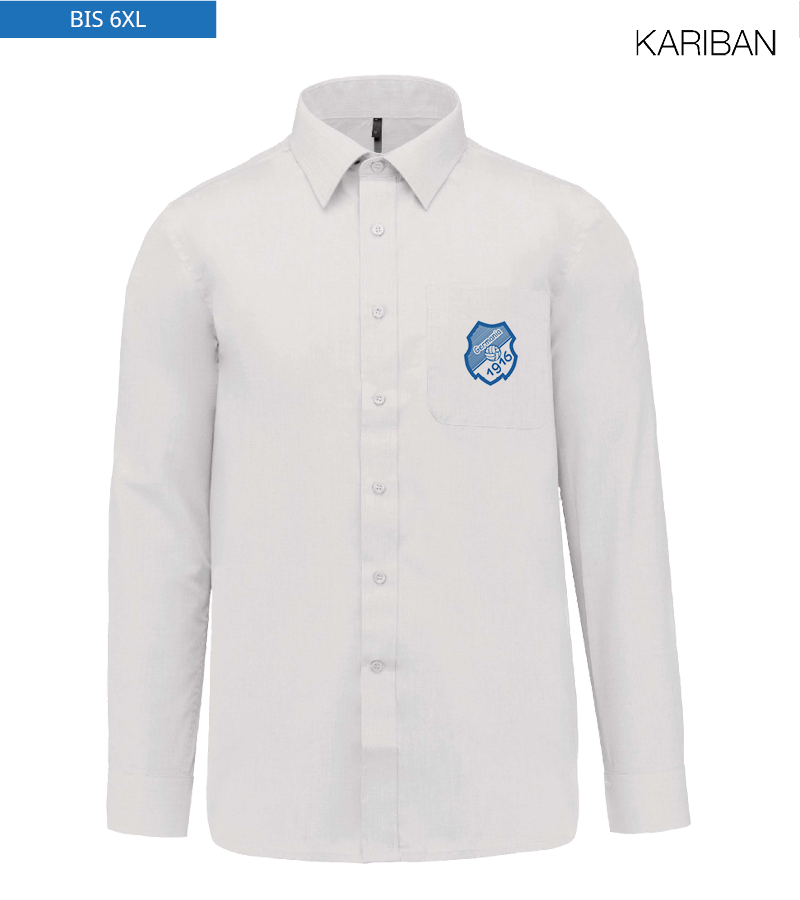 Kariban Herren Langarmhemd White "Anton"