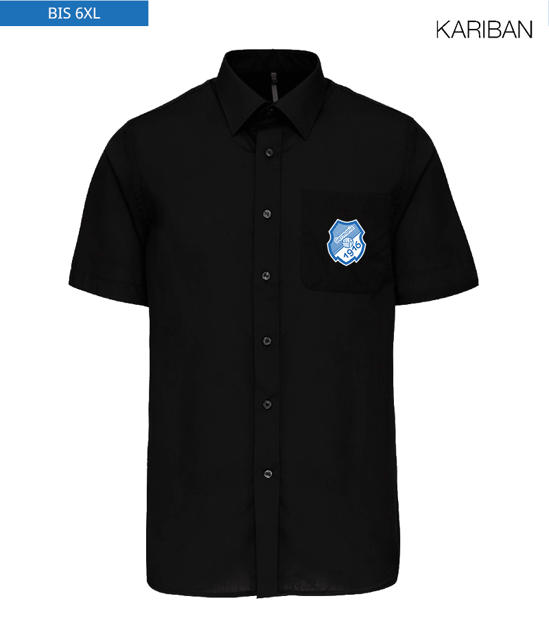 Kariban Herren Kurzarmhemd Black "Anton"