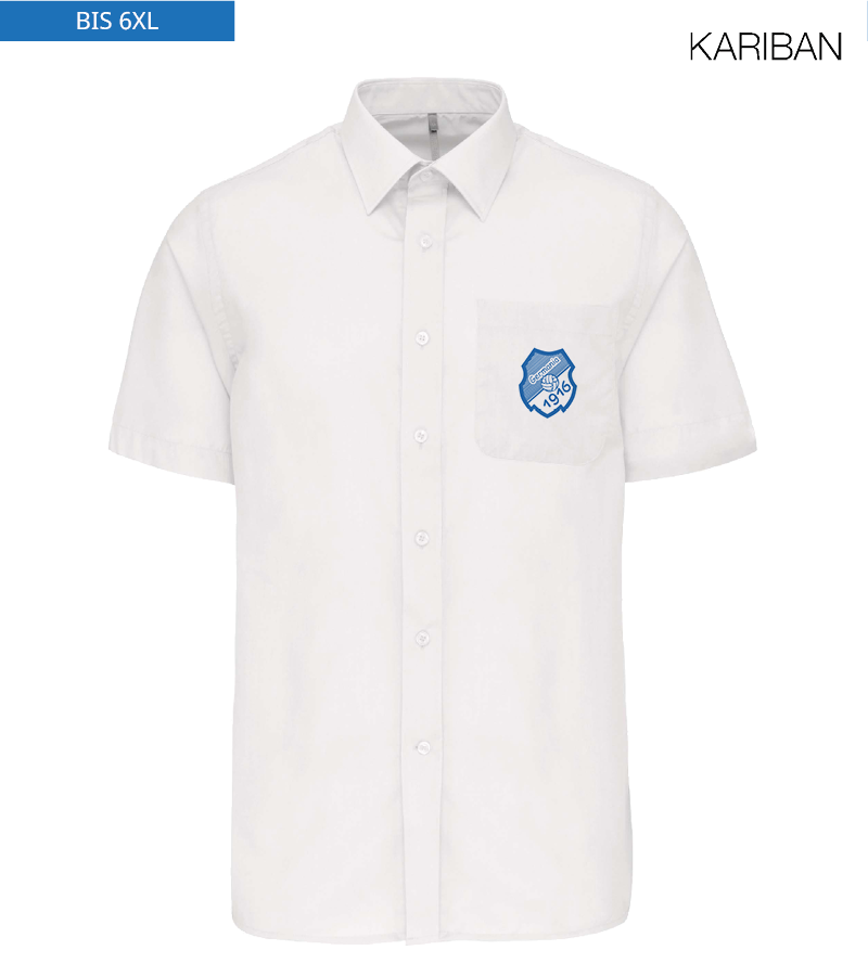 Kariban Herren Kurzarmhemd White "Anton"
