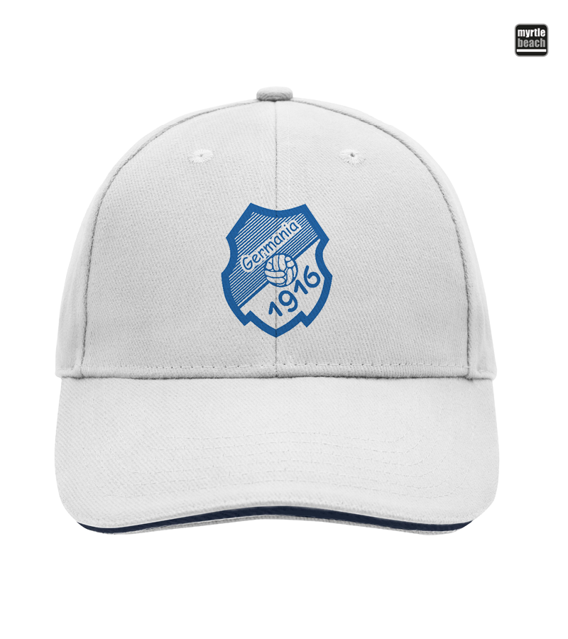 Myrtle Beach Unisex 6 Panel Sandwich Cap White "Anton"