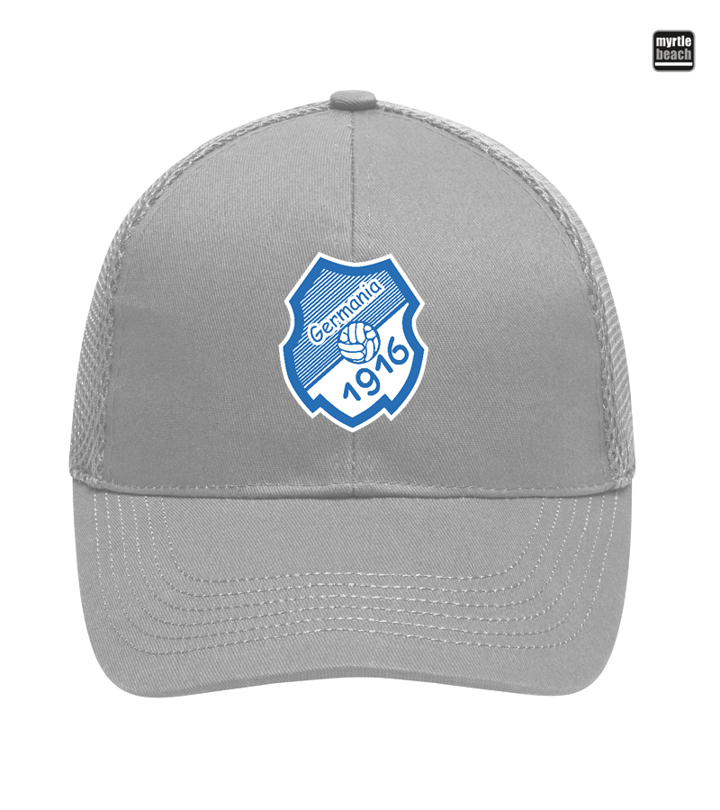 Myrtle Beach Unisex 6 Panel Air Mesh Cap Light Grey "Anton"