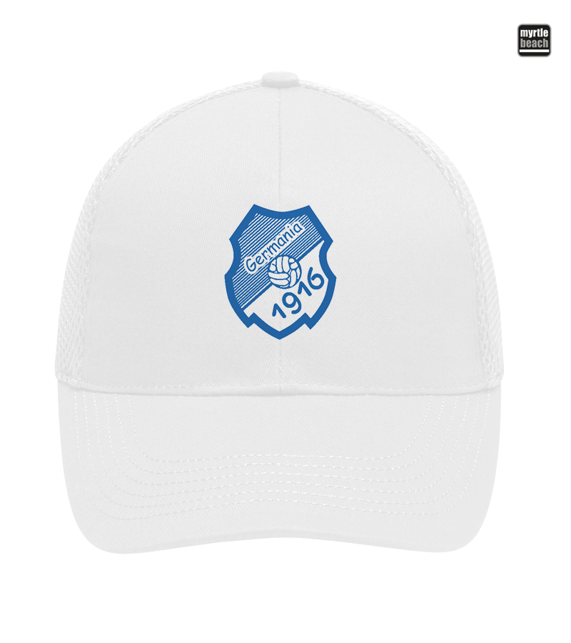 Myrtle Beach Unisex 6 Panel Air Mesh Cap White "Anton"